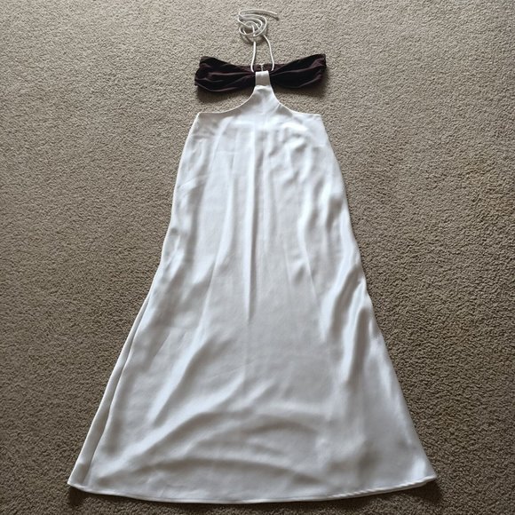 Bec & Bridge Nadia Cut Out Midi Dress - Size 12 Chocolate Ivory - Picture 2 of 12